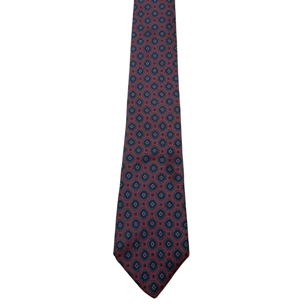 Van Heusen Men 417 Geometric Medallion Silk Necktie 59